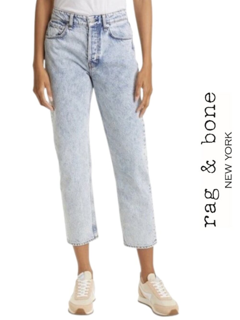 Rag & Bone Maya High Rise Slim Straight Ankle Jeans Size 26
